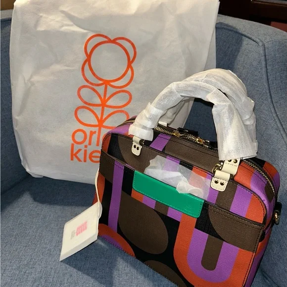 Orla Kiely Blockline satchel- NWT - Picture 6 of 6